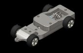 3D afgedrukt Scalextric Chassis