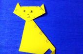 Hoe maak je papier kat (Origami)