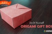 Origami geschenkdoos met één blad papier