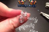 Swirly Paperclip Ring