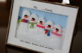 Sneeuwpop familie Diorama