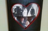 Heart Shaped Picture Frame van schroot - Valentijnsdag geschenk