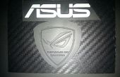 Asus Laptop Logo van 3d carbon fiber sticker