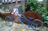 Lowrider chopper fiets, bereid uit oude fietsen