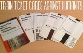Trein Ticket kaarten tegen de menselijkheid