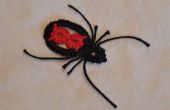 Black Widow Spider hanger tatted