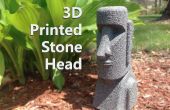 3D afgedrukt stenen hoofd