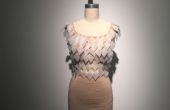 Experimentele naald-of bladverlies jurk