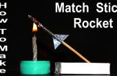Maak een Mini Matchstick Rocket Launcher en Matchstick hoofd