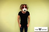 Hoe maak je hond masker van papier