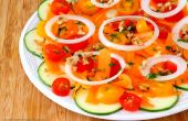 Rauwe courgette salade
