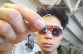 Paperclip Rose Dangle Earring - gemaakt op TechShop! 