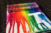 DIY gesmolten crayon schilderij:)