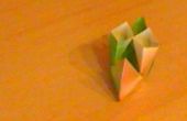 Origami drijvende stoomboot