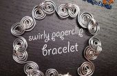Swirly Paperclip armband