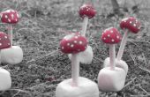 Mini klei paddestoel paddenstoel