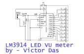 LM3914 op basis van LED VU-METER door Victor Das