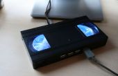 Gloeiende video tape USB-hub