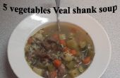 Een Pot 5 groenten kalfsvlees Shank soep