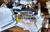 Graven uit: de lage Stress weg naar een schoon bureau