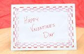 Gestikt grens Valentine's Day Card