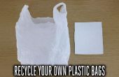 Het recyclen van Plastic zakken in bruikbare kunststofplaten
