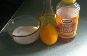 Alle natuurlijke exfoliërende Honey Lemon suiker Lip Scrub