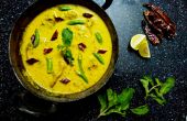 Groene peper peper Indiase Curry