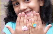 DIY knop ringen voor kids