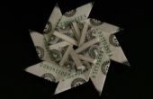 Omzetten van geld vliegende schijf (dollar bill origami)