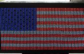 USA vlag gemaakt met diffuus LED