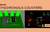3D 4-bits synchrone Counter - Multisim