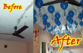 Versier uw huis met ballonnen zweven in de lucht