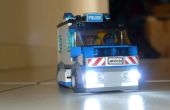 Lego politie vrachtwagen met echte verlichting