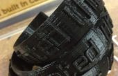 3D afgedrukt armbanden "Ik drukte dit" met verhoogd belettering