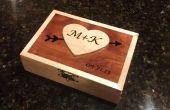 Aftelkalender voor Valentijnsdag houten kist