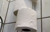 De hangende toiletpapier rolhouder