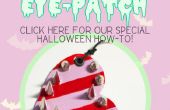 Halloween how-to: Maak uw eigen candy ooglapje met een rand: 3