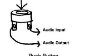 Aansluiten een drukknop met Audio Input en Output