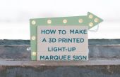 Maak een 3D gedrukte licht-up tent teken