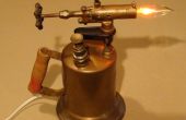 Antieke koperen Blow Torch Accent Lamp