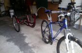 Geconverteerd 3 wielen volwassen trike naar bike trailer voor goedkoop! 