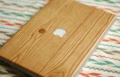 DIY Wood-Grain Laptop Wrap