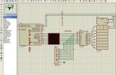 LED matrix project met behulp van shift register en pic16f628a micro