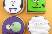 Monster gezicht cookies