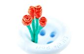Kussen bloem - Maak een gevouwen rose met Hershey Kiss wrappers