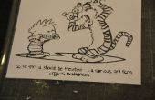 Papier knippen Calvin en Hobbes