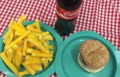 Prop nep Diner eten hamburgers, Chips, frietjes, Hotdogs voor Grease de Musical