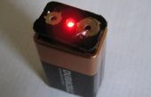 Eenvoudige LED torch - gemaakt van gerecycled batterij