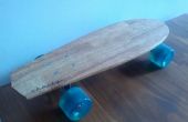 Skateboard gemaakt van teruggewonnen hout